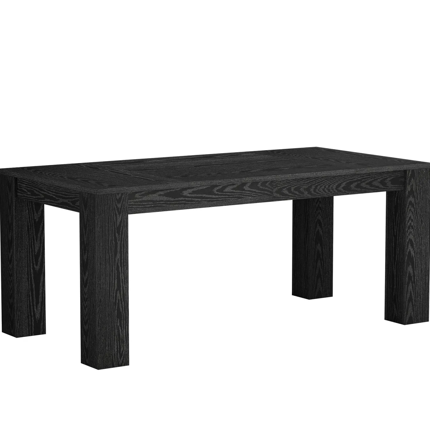 63" Dining Table, Farmhouse Kitchen Dinner Table for 4-6 People