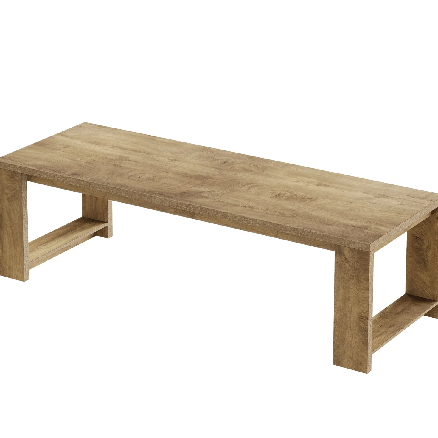 86" Dining Table, Farmhouse Kitchen Dinner Table For 8-10 People