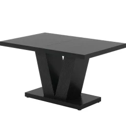 47" Dining Table, Farmhouse Wooden Kitchen Dinner Table with Duty Pedestal