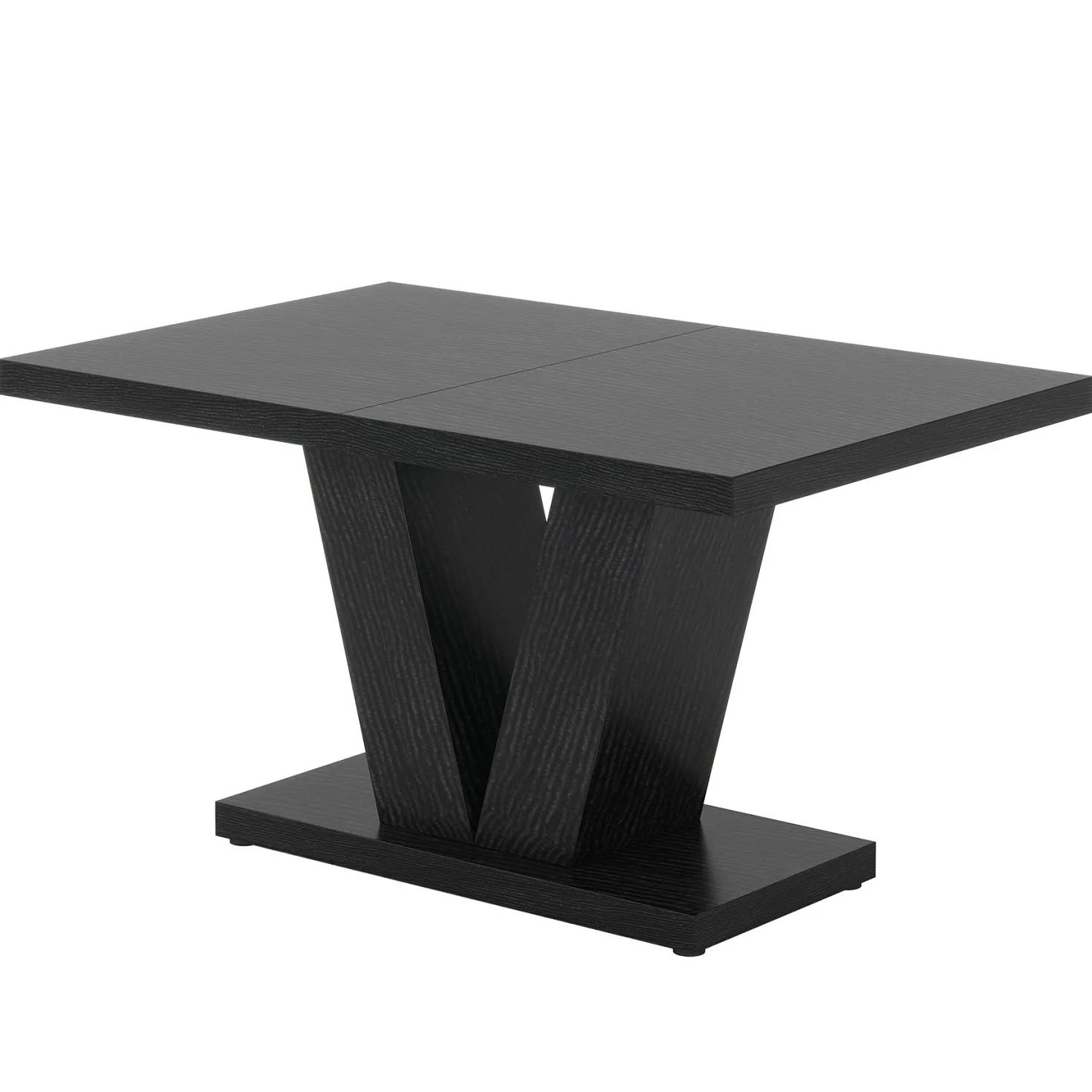 47" Dining Table, Farmhouse Wooden Kitchen Dinner Table with Duty Pedestal