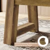 62.6" Dining Table for 4-6, Farmhouse Kitchen Table with Sturdy Legs