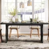 63" Dining Table, Modern Rectangular Kitchen Table for 4-6