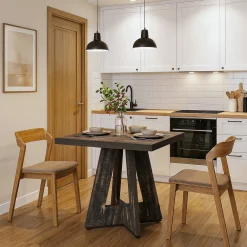 31.5" Dining Table, Square Kitchen Dinner Table for 2-4 People