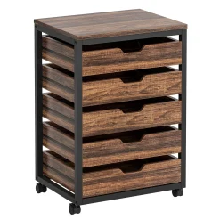 5/7 Drawer File Cabinet, Mobile Drawer Chest Storage Dresser Cabinet