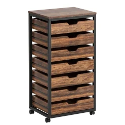 5/7 Drawer File Cabinet, Mobile Drawer Chest Storage Dresser Cabinet