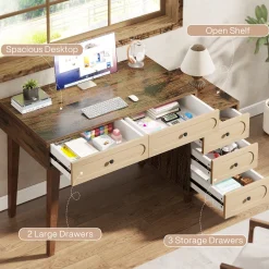 5 Drawers Computer Desk, 51