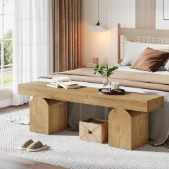 59" End of Bed Bench, Modern Bedroom Bench Window Bench