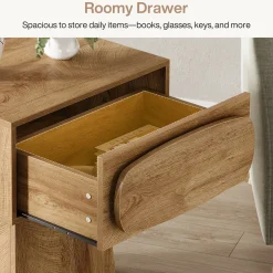 21.6" End Table, Small Side Table with Storage Drawer