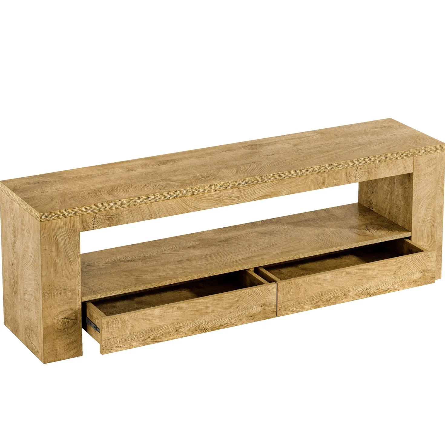63" Entertainment Center for TVs up to 75", Media Console with Storage Shelf for Living Room
