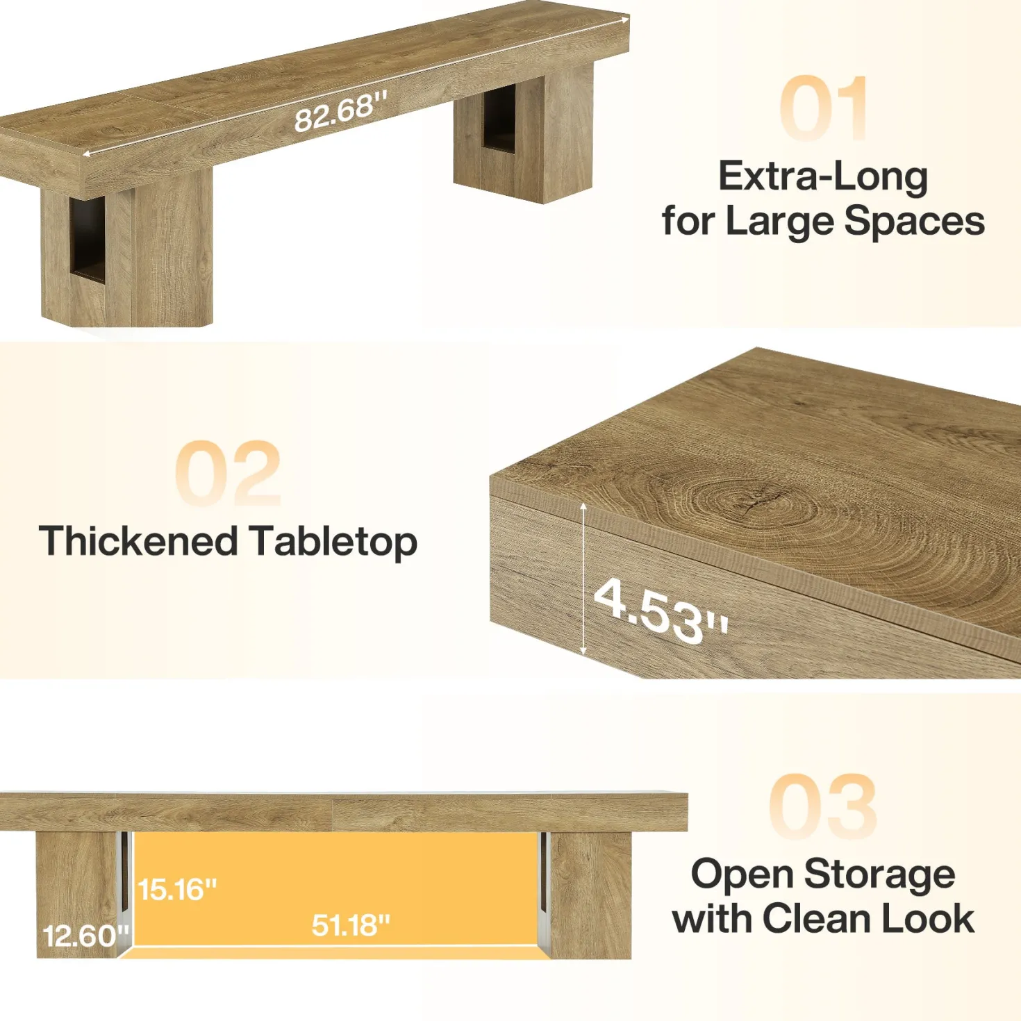 83" Entryway Bench, Extra-Long Shoe Bench with Sturdy Base for Hallway