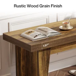 55" Entryway Bench, Farmhouse Shoe Bench Indoor End of Bed Stool