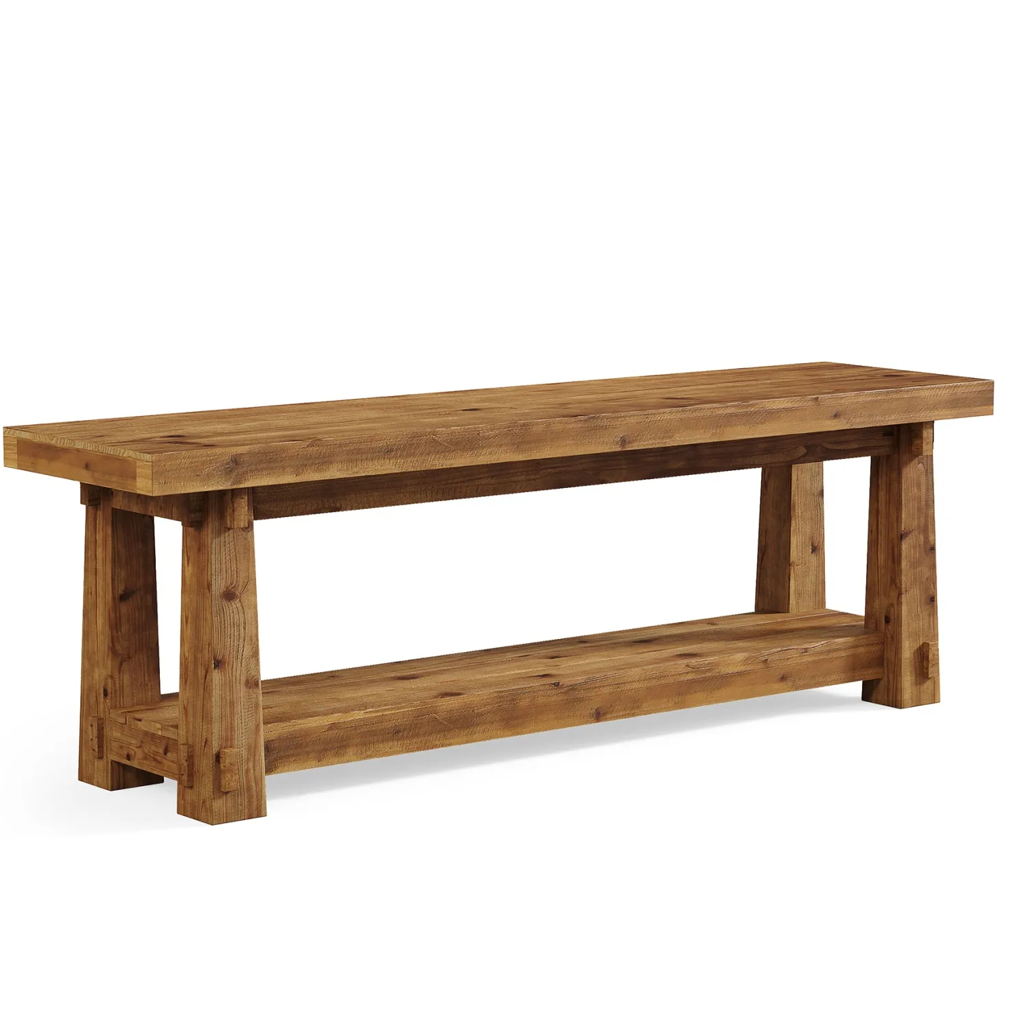 55" Entryway Bench, Foyer Bench with Shoe Storage for Hallway