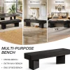 47.24" Entryway Bench, Modern Shoe Bench with Sturdy Bases