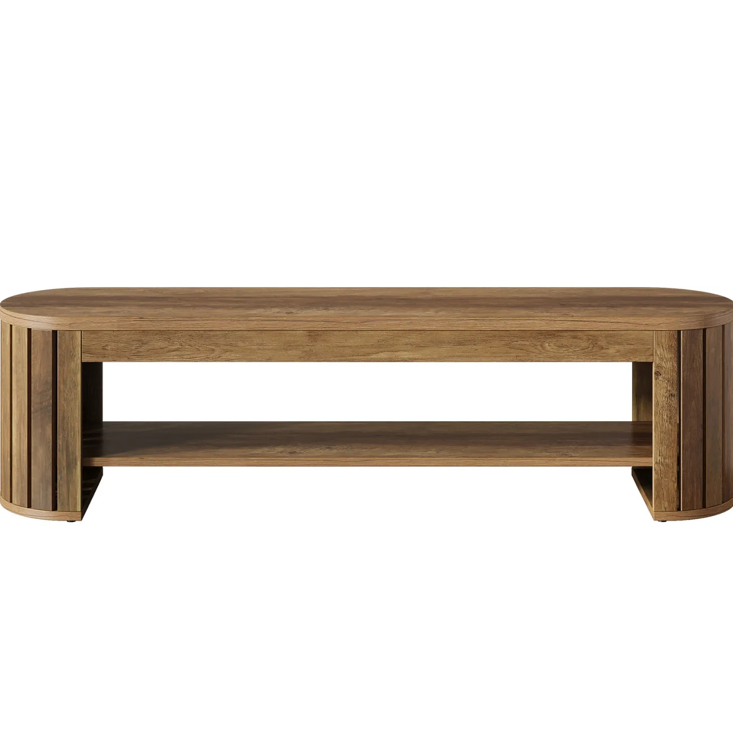 63" Entryway Bench, 2-Tier Narrow Shoe Bench with Shoe Storage