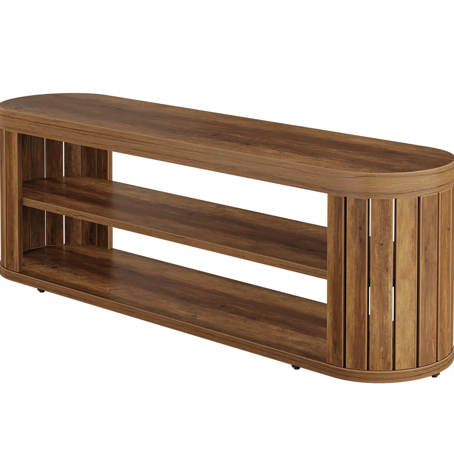 47.2" Entryway Bench, 2-Tier Shoe Bench End of Bed Stool with Storage