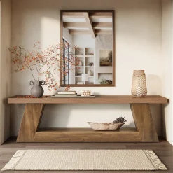 63" Entryway Bench with Storage Shelf, 2-Tier End of Bed Bench