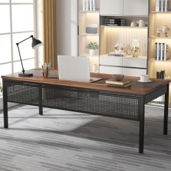 70.8" Executive Desk, Large Computer Desk Home Office Desk