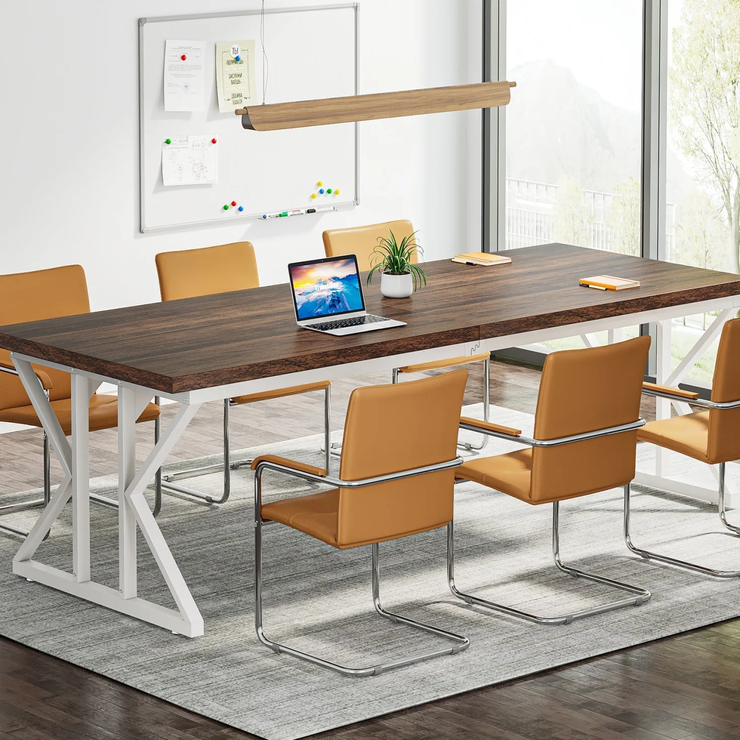 78.7" Executive Desk, Large Computer Desk Two Person Desk for Home Office