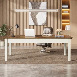 62" Executive Desk, Large Modern Computer Desk Office Writing Table