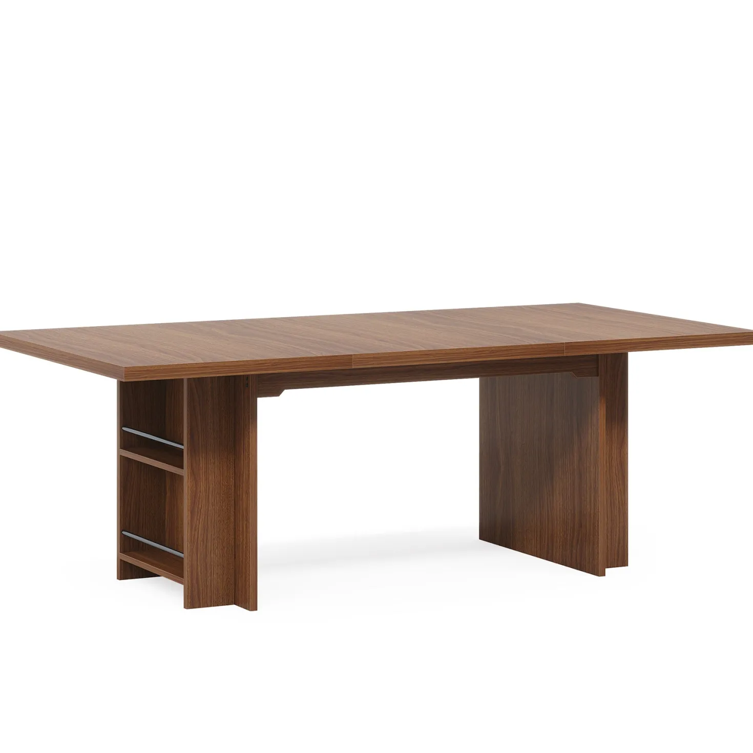 63" Executive Desk, Large Wood Computer Writing Table with Storage