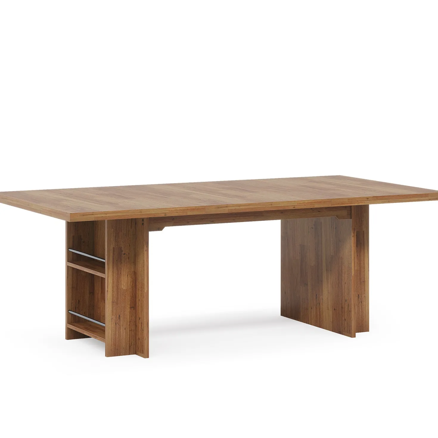 63" Executive Desk, Large Wood Computer Writing Table with Storage