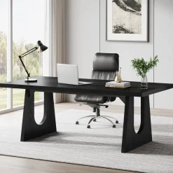 70.86" Executive Desk, Modern Computer Office Desk Workstation