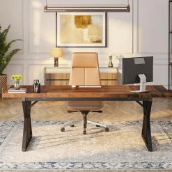 70.8" Executive Desk, Modern Computer Office Desk Workstation for Home Office
