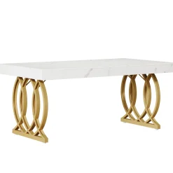 63" Executive Desk, Modern Office Computer Desk with Luxury Design