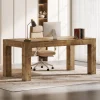 63" Executive Desk, Office Computer Desk with Thick Desktop