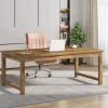 63" Executive Desk, Sturdy Home Office Computer Desk Writing Table