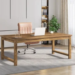 63" Executive Desk, Sturdy Home Office Computer Desk Writing Table