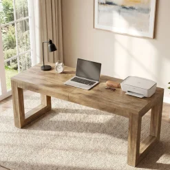 78.7" Executive Double Desks, Large Home Office Computer Writing Table