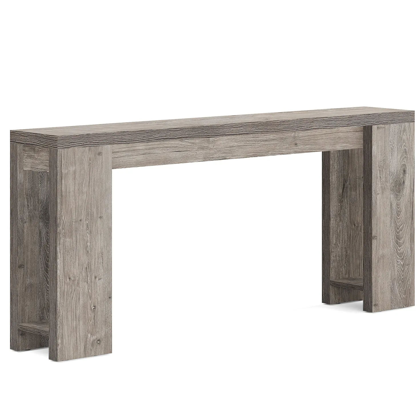 70.9" Extra Long Farmhouse Console Table, Narrow Sofa Table for Entryway