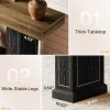 71" Extra Long Sofa Table Behind Couch, 37.4" Tall Narrow Console Table with Gold Accents