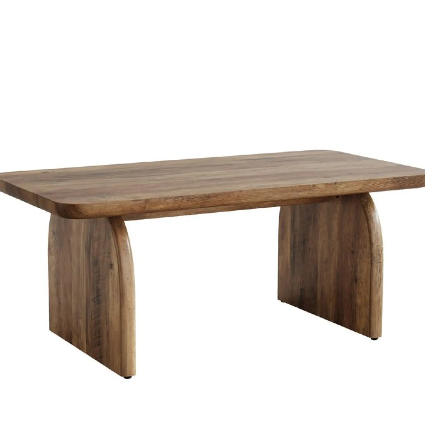 47" Farmhouse Coffee Table, Rectangular Wooden Center Table for Living Room