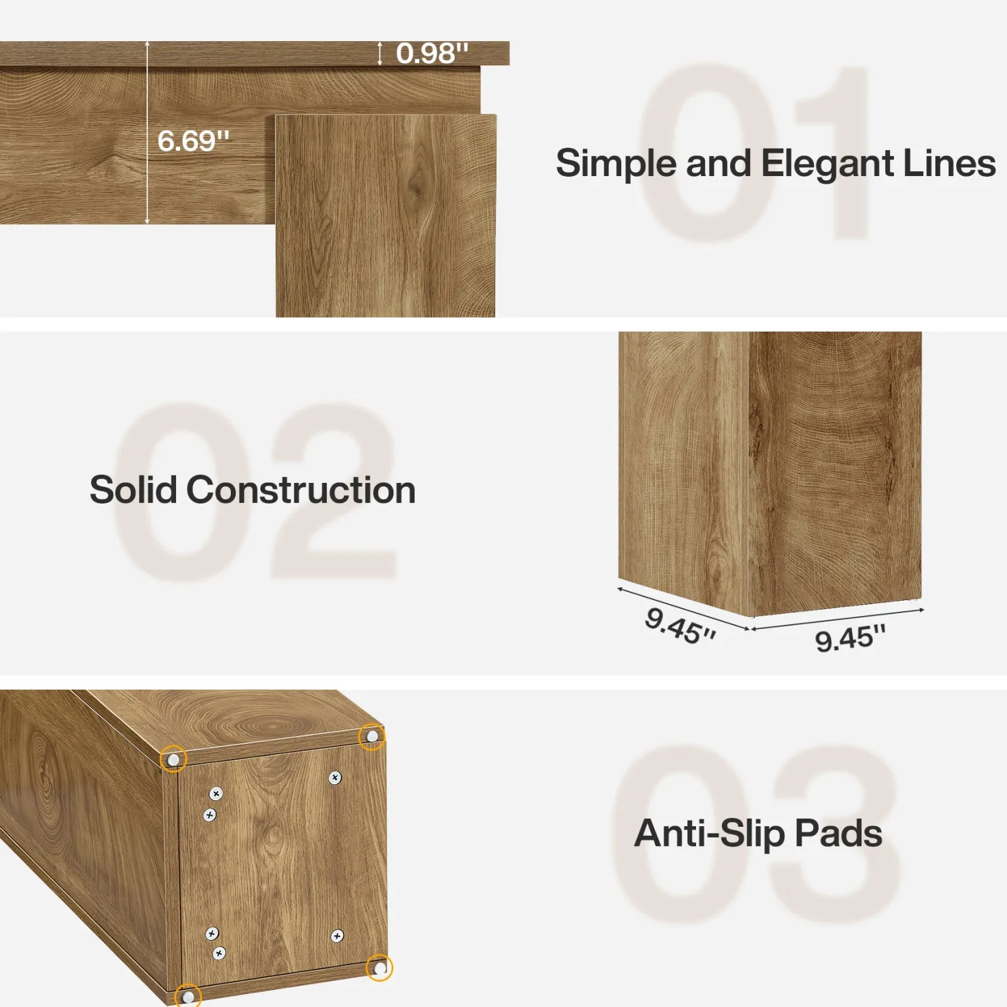 63" Farmhouse Console Table with Open Shelf, Narrow Sofa Table for Entryway, Hallway, or Behind Couch
