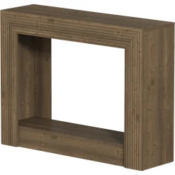 41" Farmhouse Console Table with Storage, Narrow 2-Tier Sofa Table for Entryway or Behind Couch