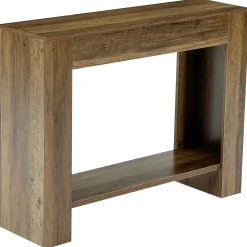 41.3” Farmhouse Console Table with 2-Tier Shelf, Narrow Entryway Sofa Table with Storage