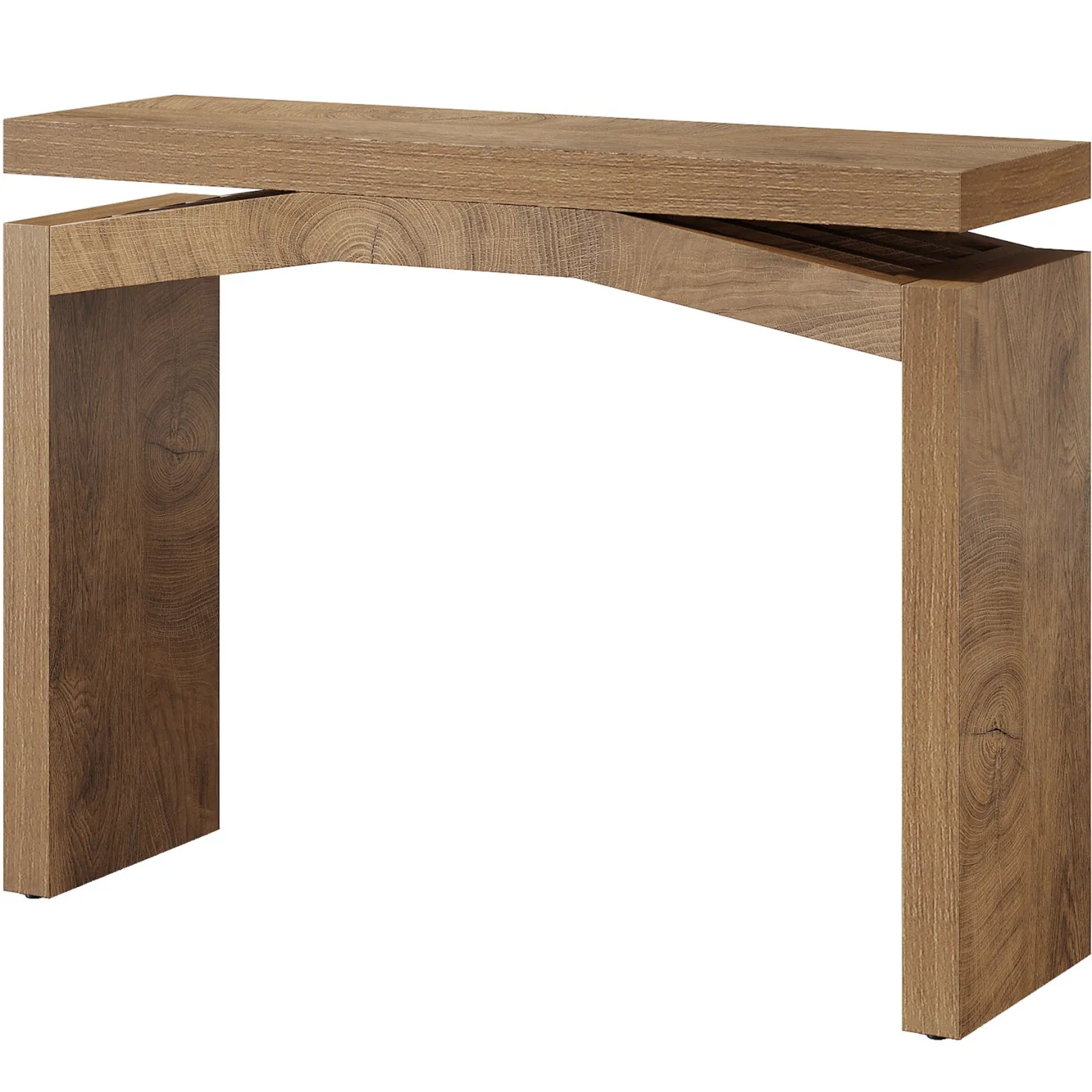 40" Farmhouse Console Table, Narrow Entryway Sofa Table with Hollow Design for Hallway, Foyer, or Living Room
