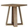 19.7" Farmhouse End Table, Cross Leg Square Side Table for Living Room