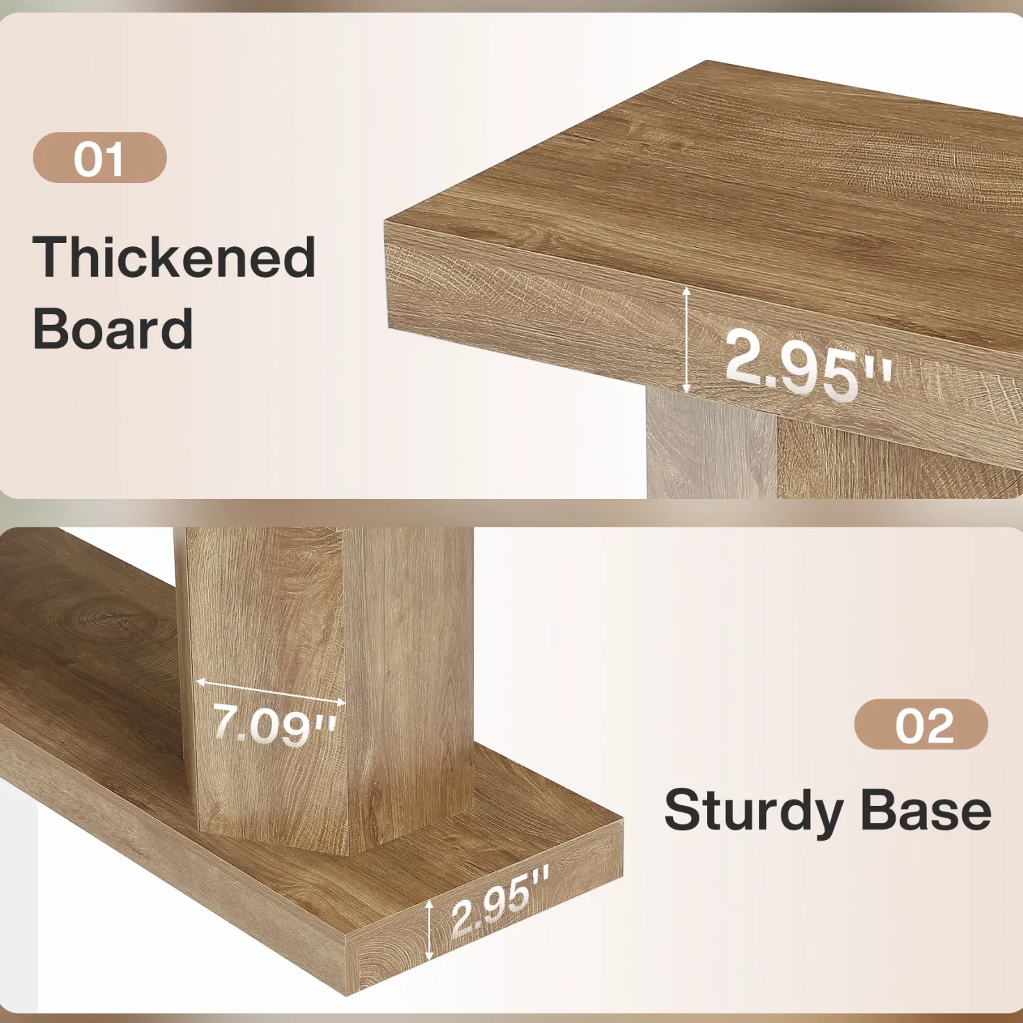 63" Farmhouse TV Stand for TVs up to 70", Wooden Entertainment Center with 2-Tier Open Storage