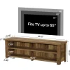 55.1" Farmhouse TV Stand, 2-Tier Media Console Entertainment Center for 55/60/65-Inch TVs