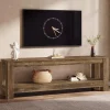 70.9" Farmhouse TV Stand, Wood Entertainment Center for 65/70/80/85-Inch TVs