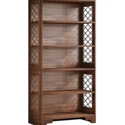 70.8" Freestanding Bookshelf, 6-Tier Bookcase Display Rack Storage Shelves