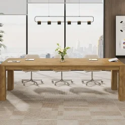 6.56 FT Conference Table for 6-8 People, 78.74