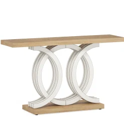 55" Geometric Console Table for Entryway and Living Room