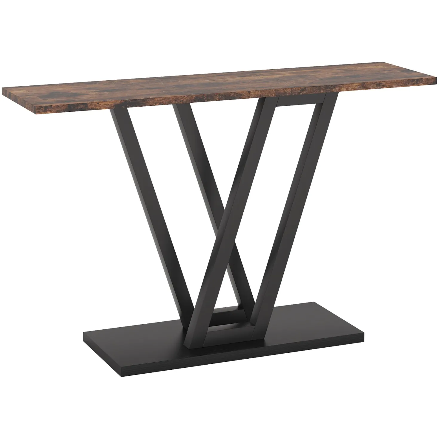 43 Inch Console Table, Industrial Entryway Hallway Table