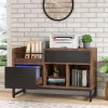 39 inch File Cabinet, Rustic Lateral Filing Cabinet with 2 Drawers