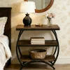 23 Inch Narrow End Table with Storage, 3 Tier Side Table for Living Room Bedroom Small Spaces
