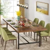 70.8" Industrial Dining Table, Rectangle Kitchen Table for 6-8 People